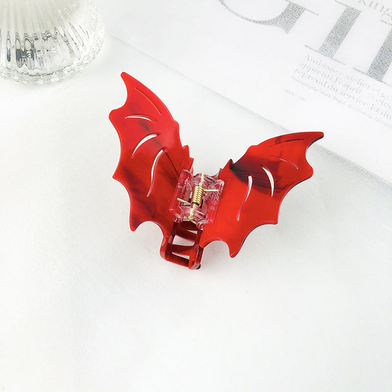 Wholesale Acetate Halloween Bat Hair Clips